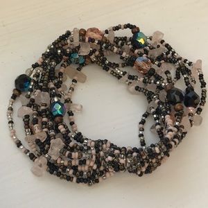 Magnetic seed bead bracelet